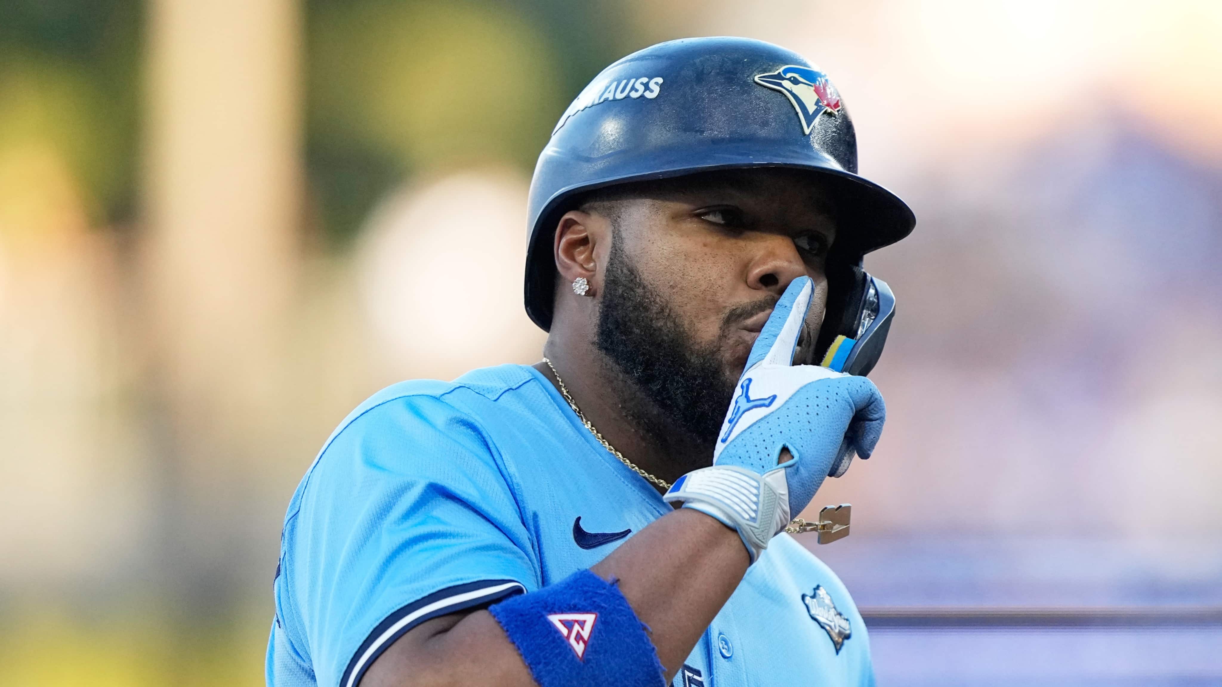 El pelotero dominicano tras conectar un cuadrangular en la primera entrada.