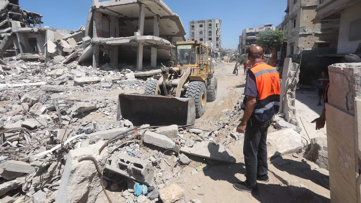 Así luce la ciudad de Gaza ante los constantes ataques del Gobierno israelí.