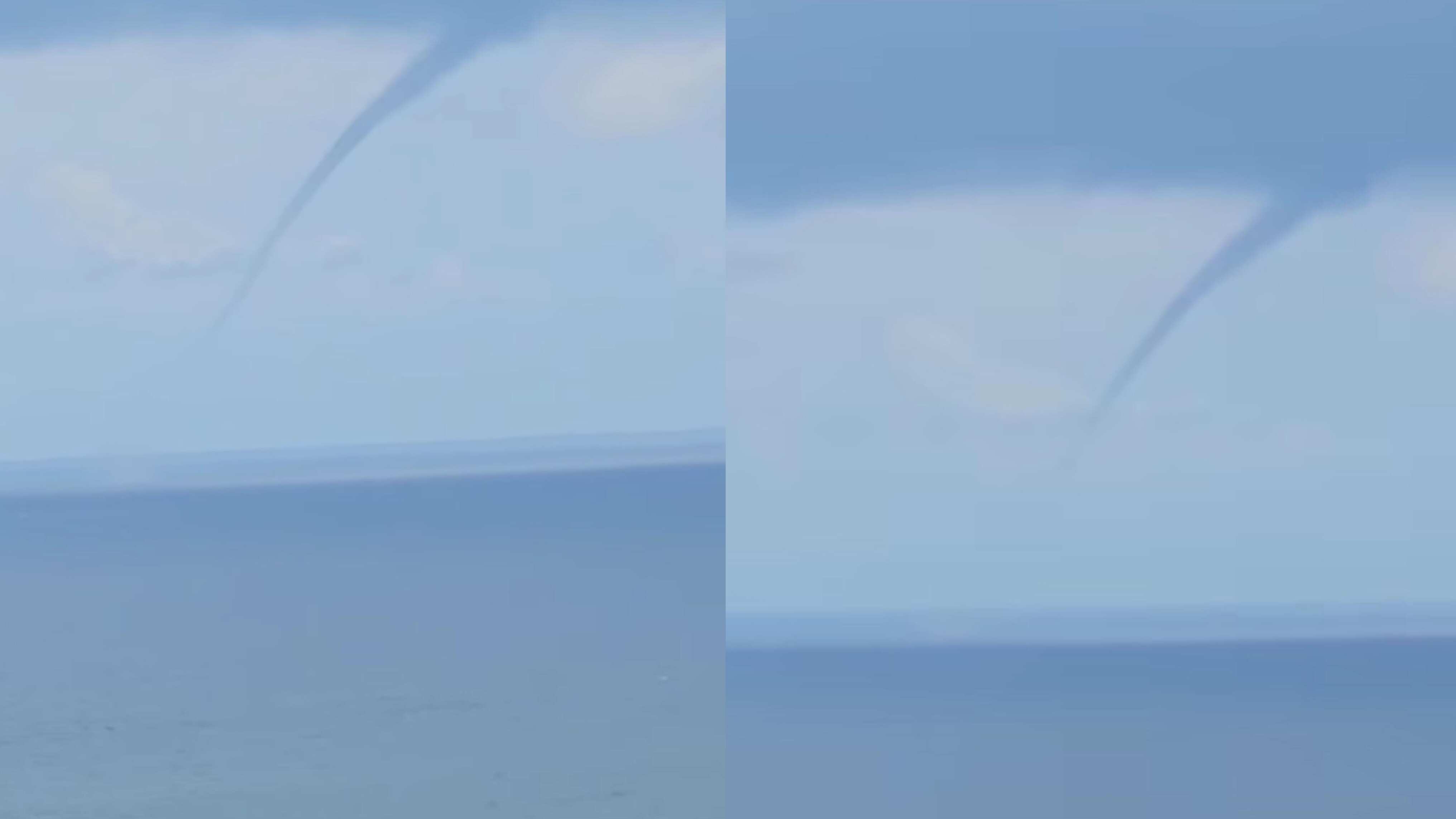 Ciudadanos captan una tromba marina en la costa de Yauco.