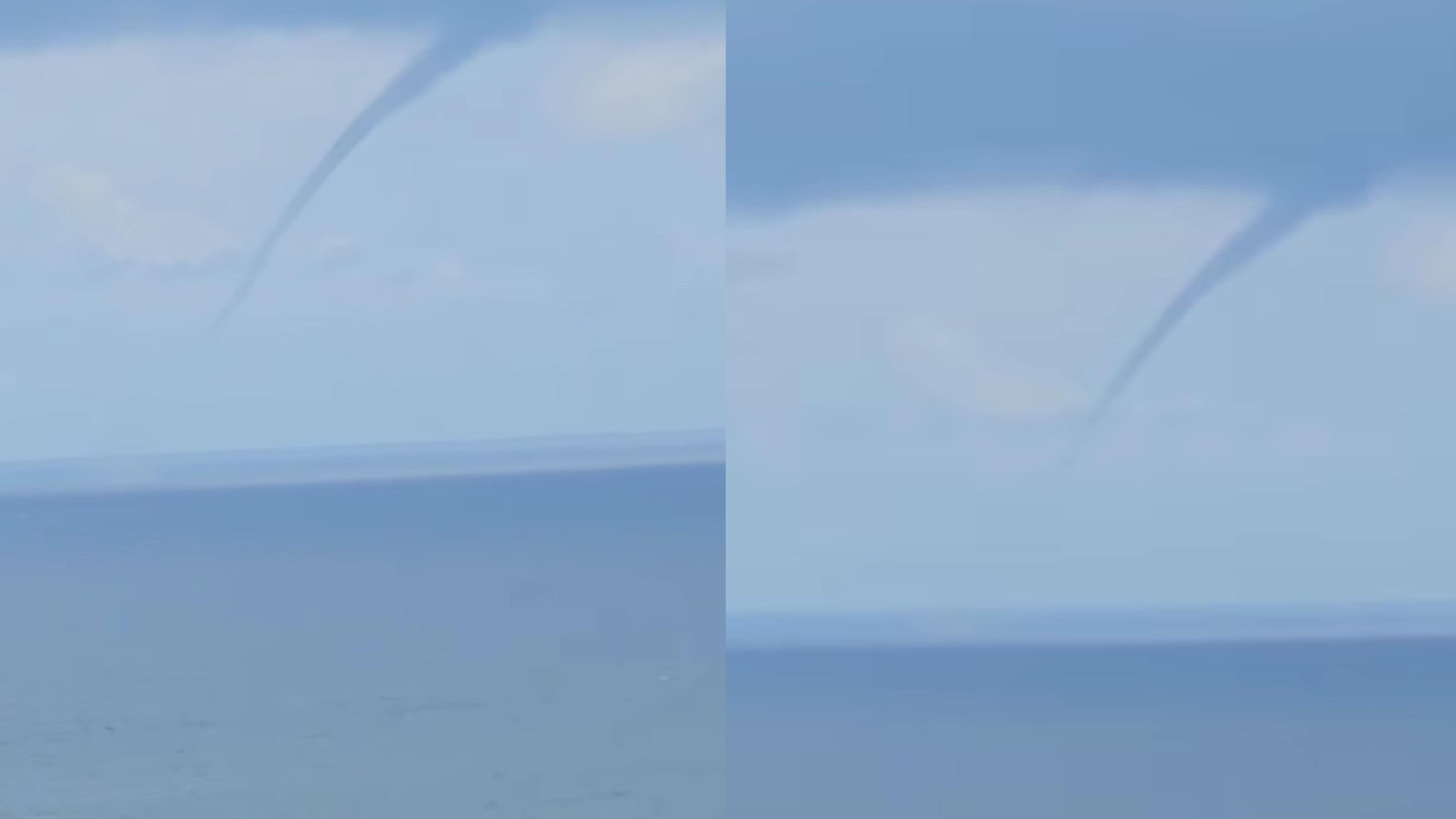 Ciudadanos captan una tromba marina en la costa de Yauco.