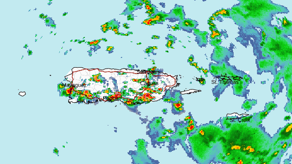 Emiten advertencia de inundaciones para varios municipios de Puerto Rico.