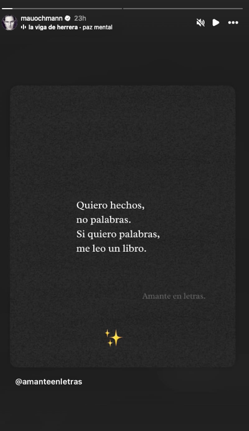 Historia de Mauricio Ochmann en Instagram