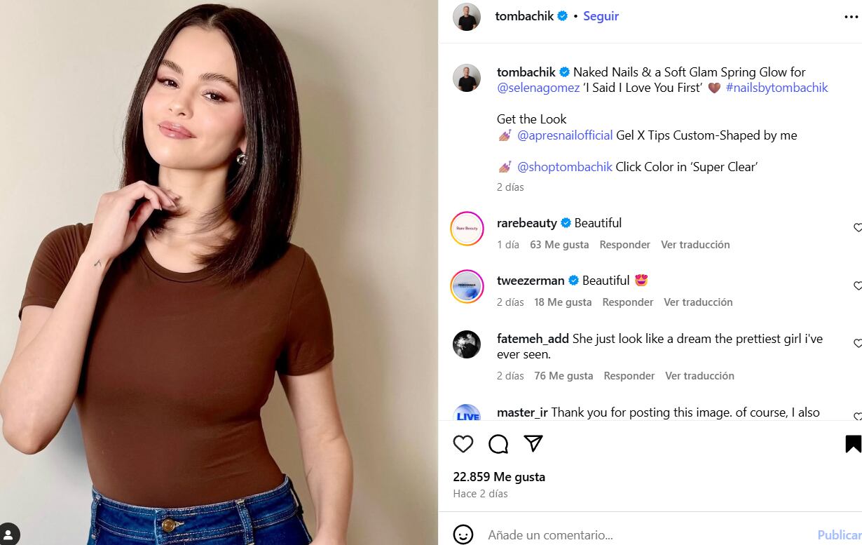 Selena Gomez se dejó ver con un look renovado