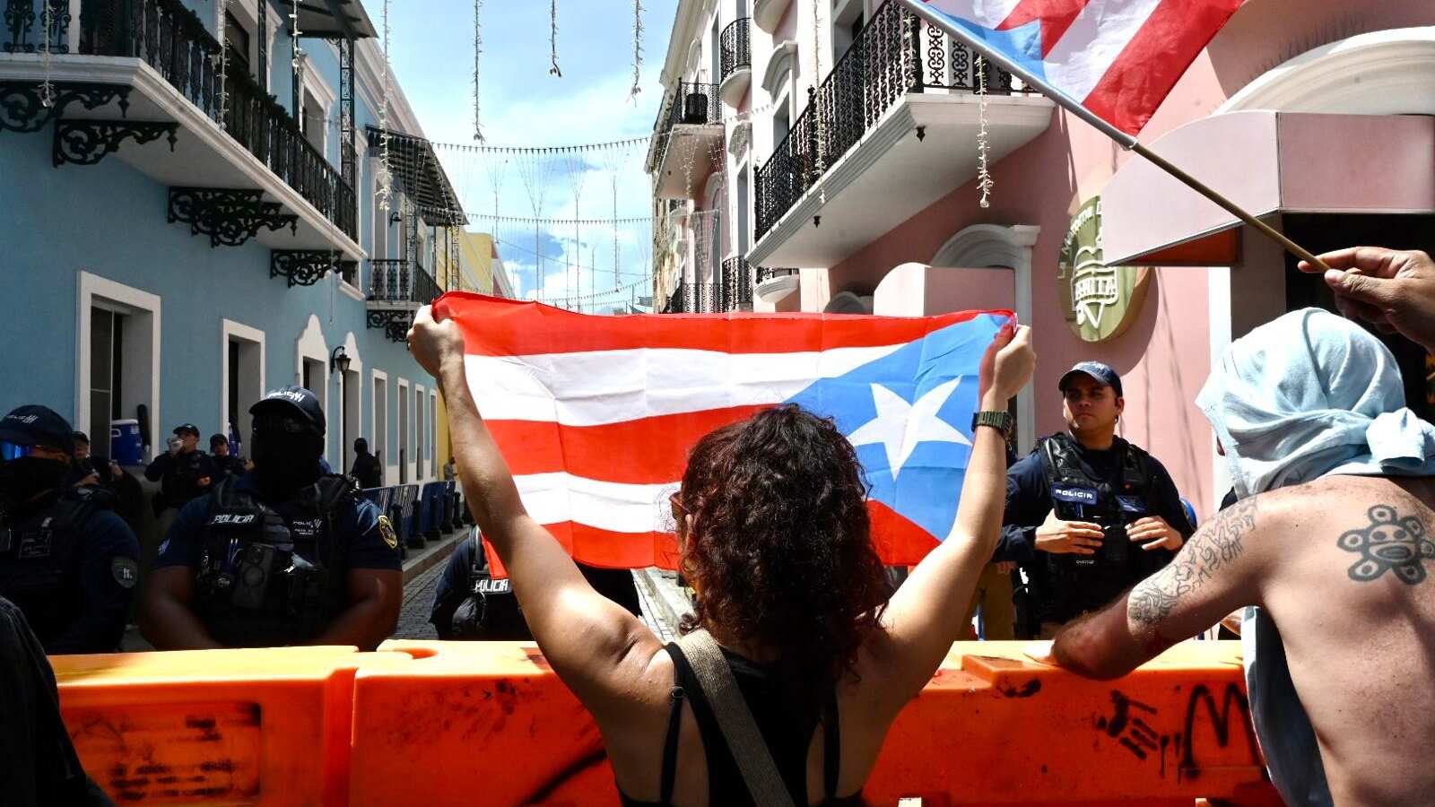 La manifestación se realizó desde horas de la mañana.
