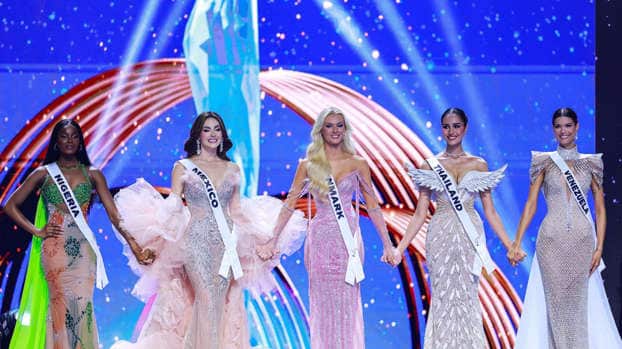 Las cinco finalistas del concurso Miss Universo 2024.