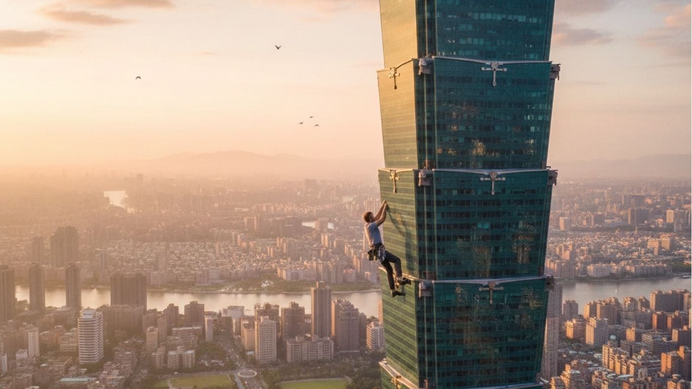 Alex Honnold desafía la muerte en el Taipei 101 sin cuerdas