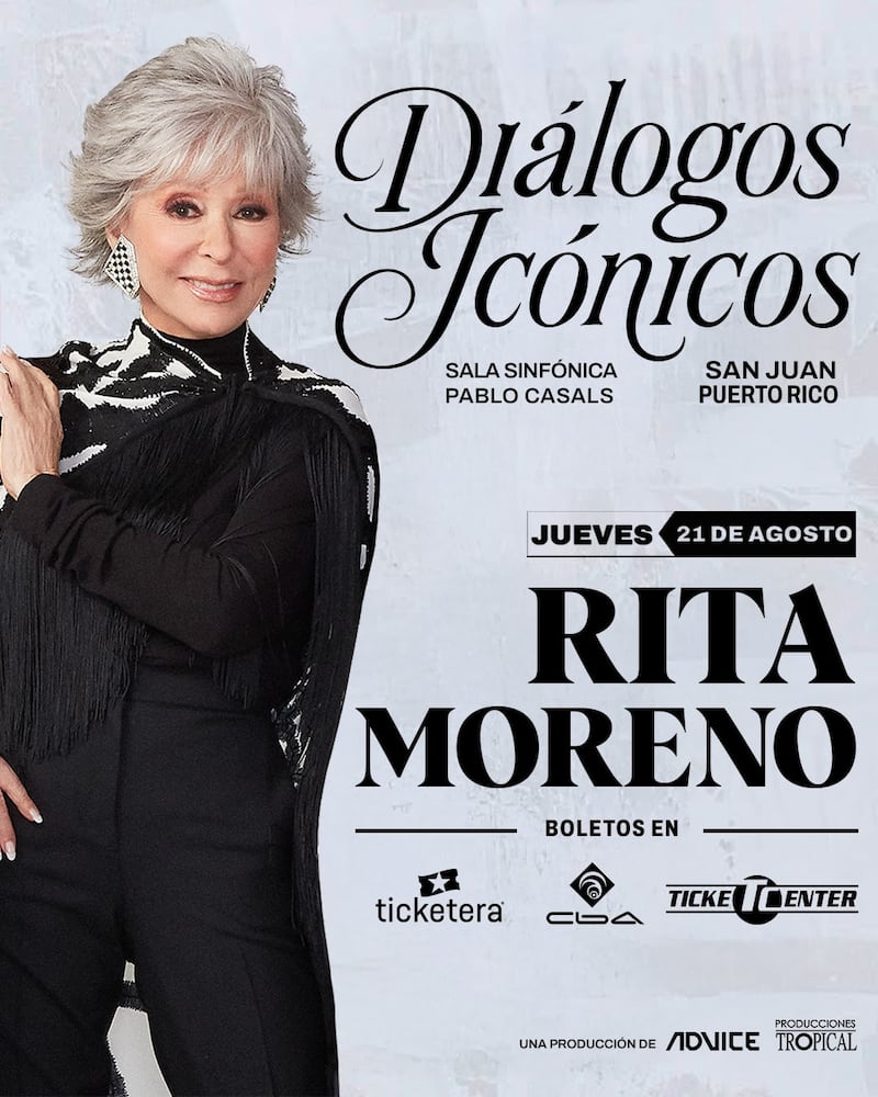 Una velada íntima con Rita Moreno en la primera edición de "Diálogos Icónicos".