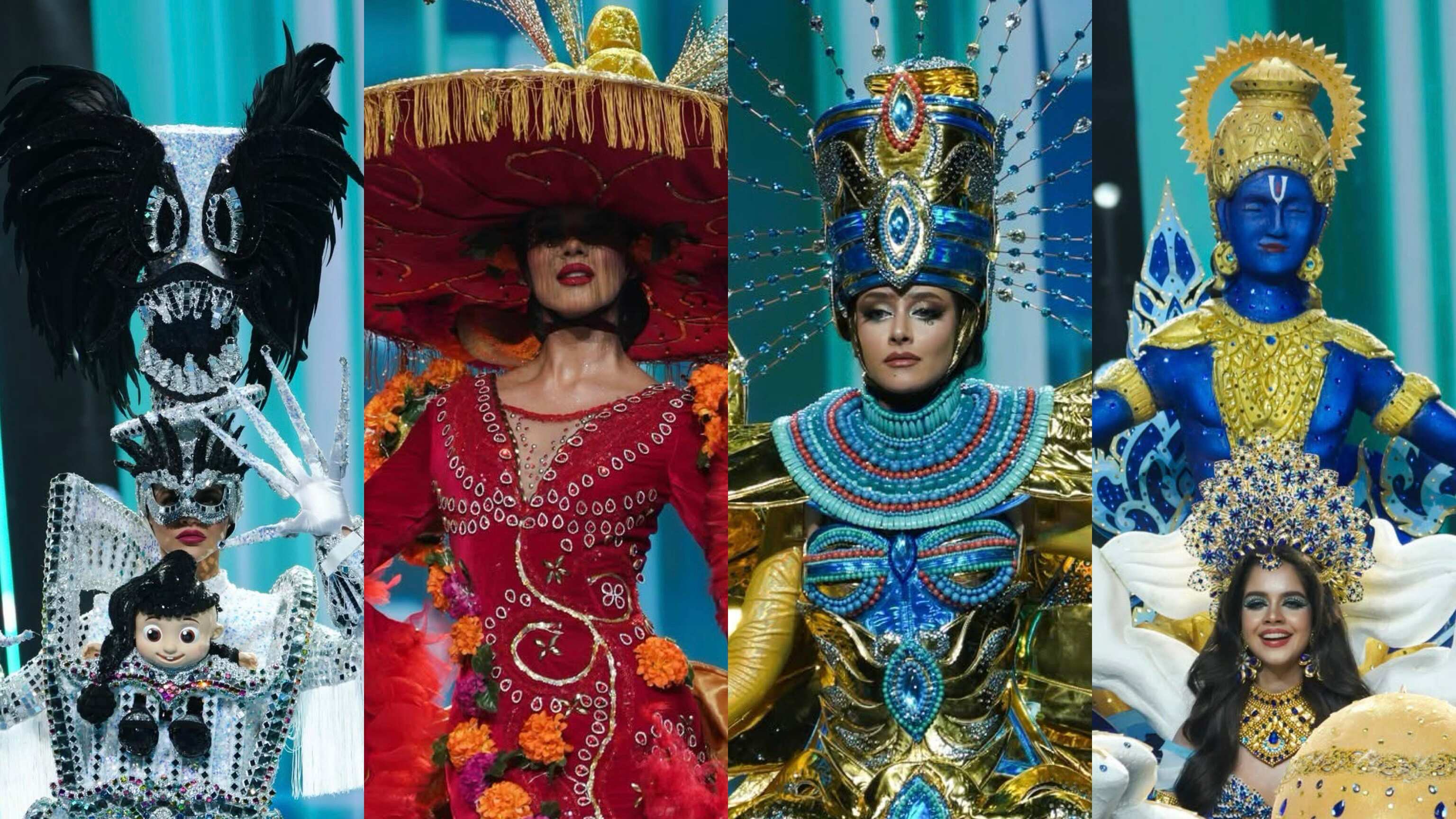 Candidatas de Puerto Rico, México, Egipto e India.