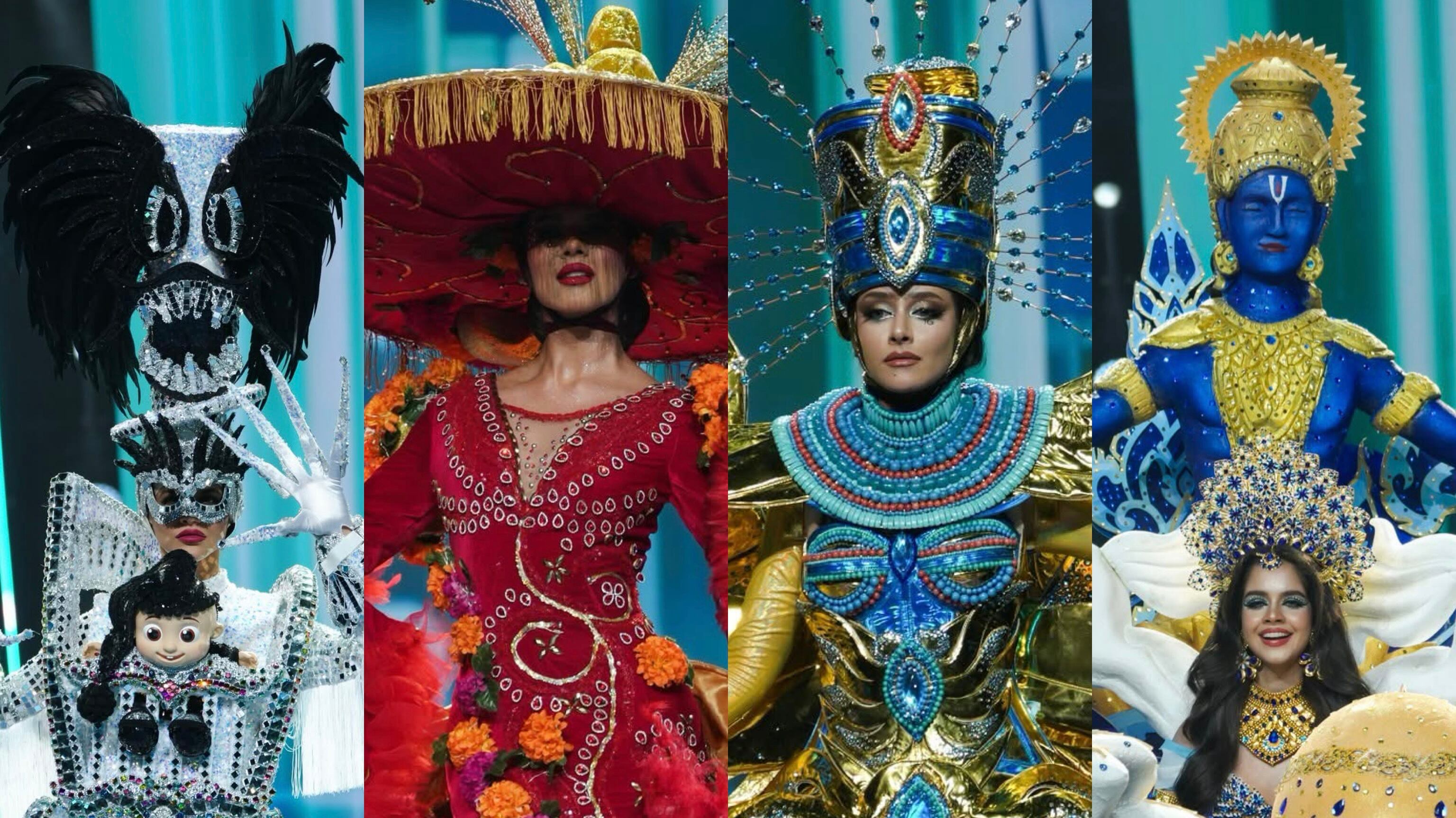 Candidatas de Puerto Rico, México, Egipto e India.