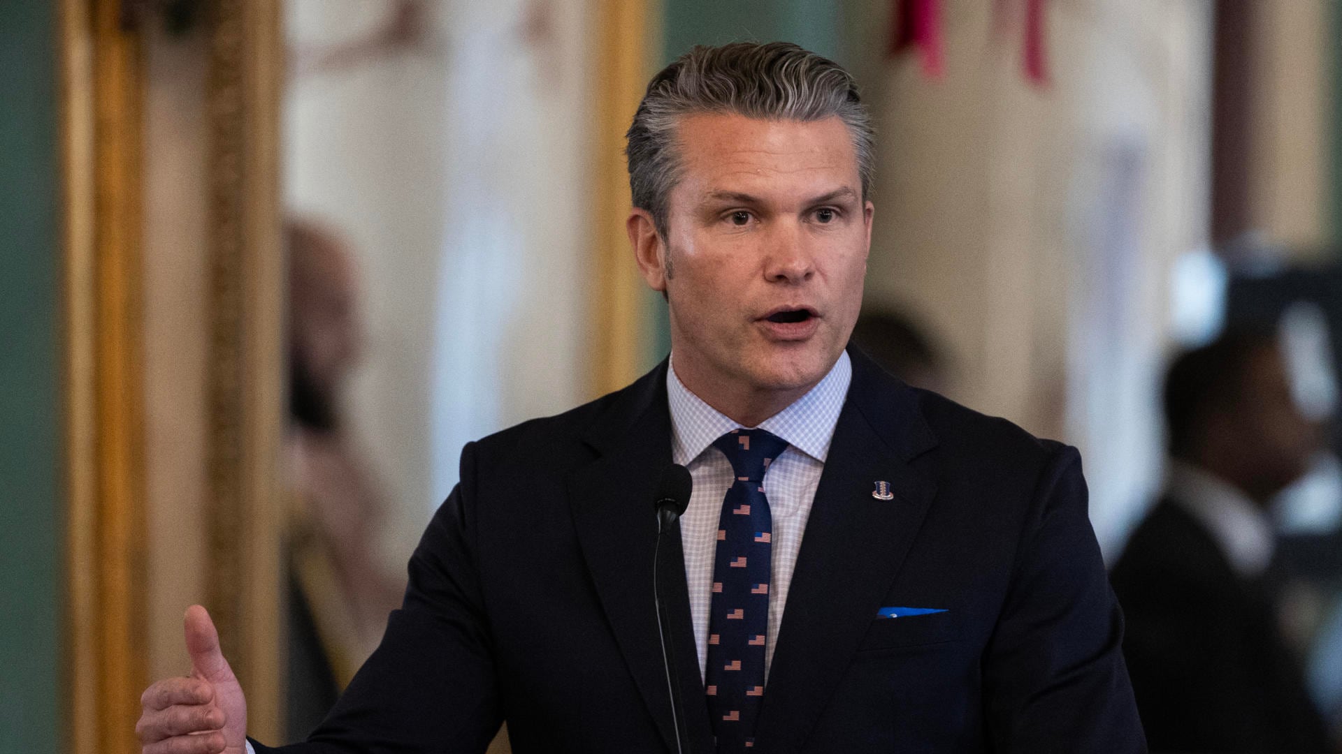 El secretario de Guerra de Estados Unidos, Pete Hegseth, en una foto de archivo. EFE/ Orlando Barría