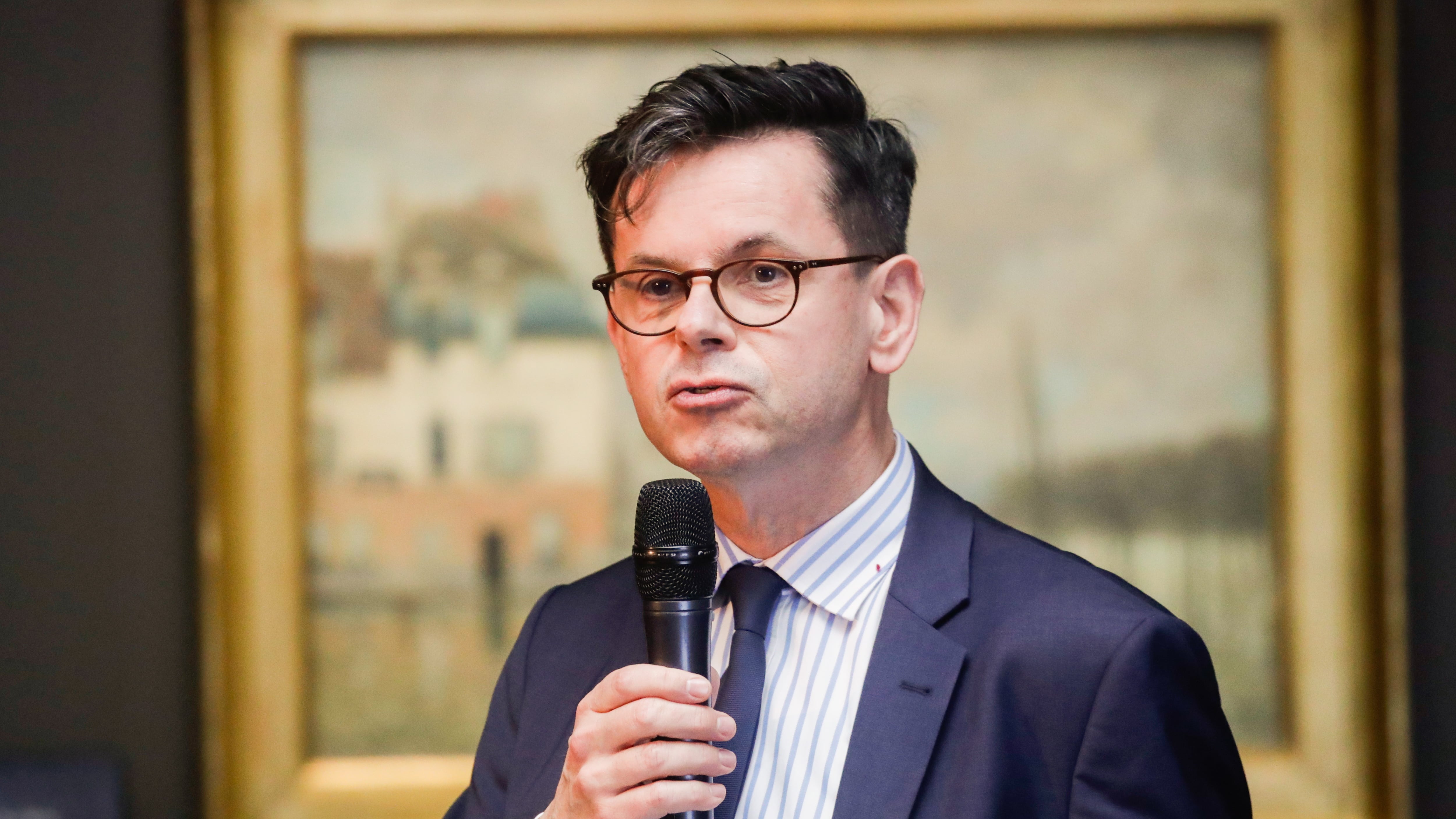 Christophe Leribault, nombrado para dirigir el museo del Louvre, fotografiado el 30 de enero de 2023 en un acto en el museo de Orsay de París.EFE/EPA/TERESA SUÁREZ