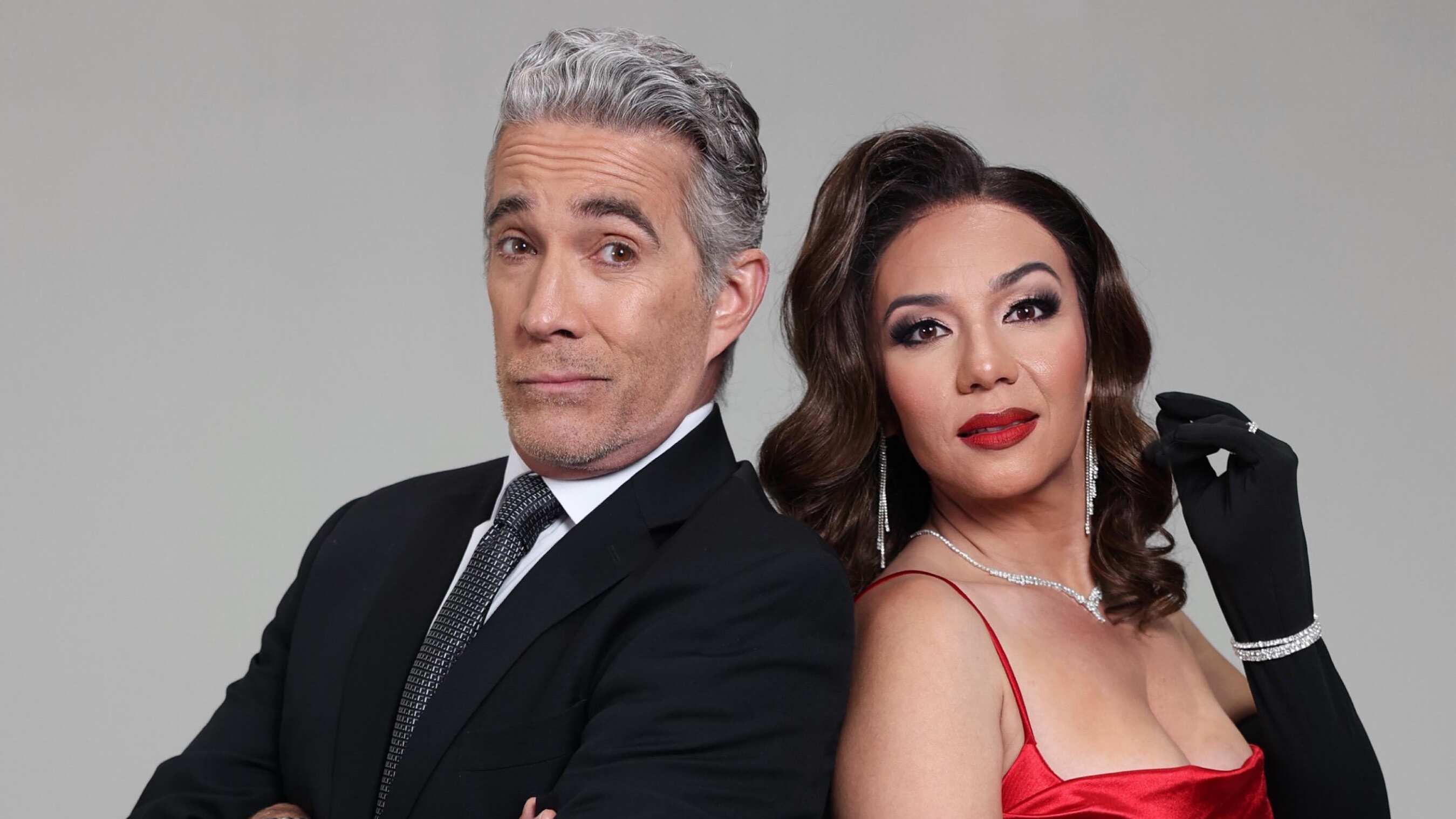 Actores Braulio Castillo y Maddy Rivera.