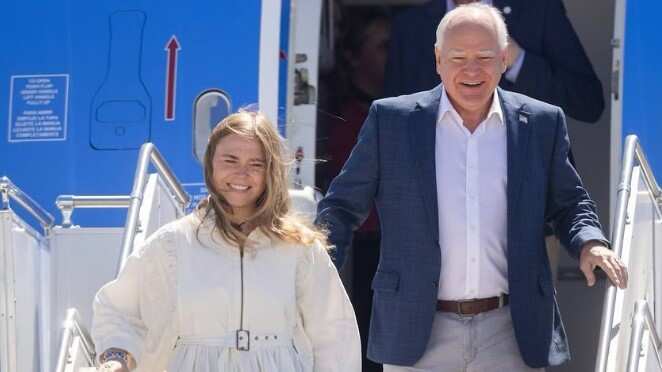 Hope Walz, hija de Tim Wal, exaltó el trabajo de su padre y de Kamala Harris