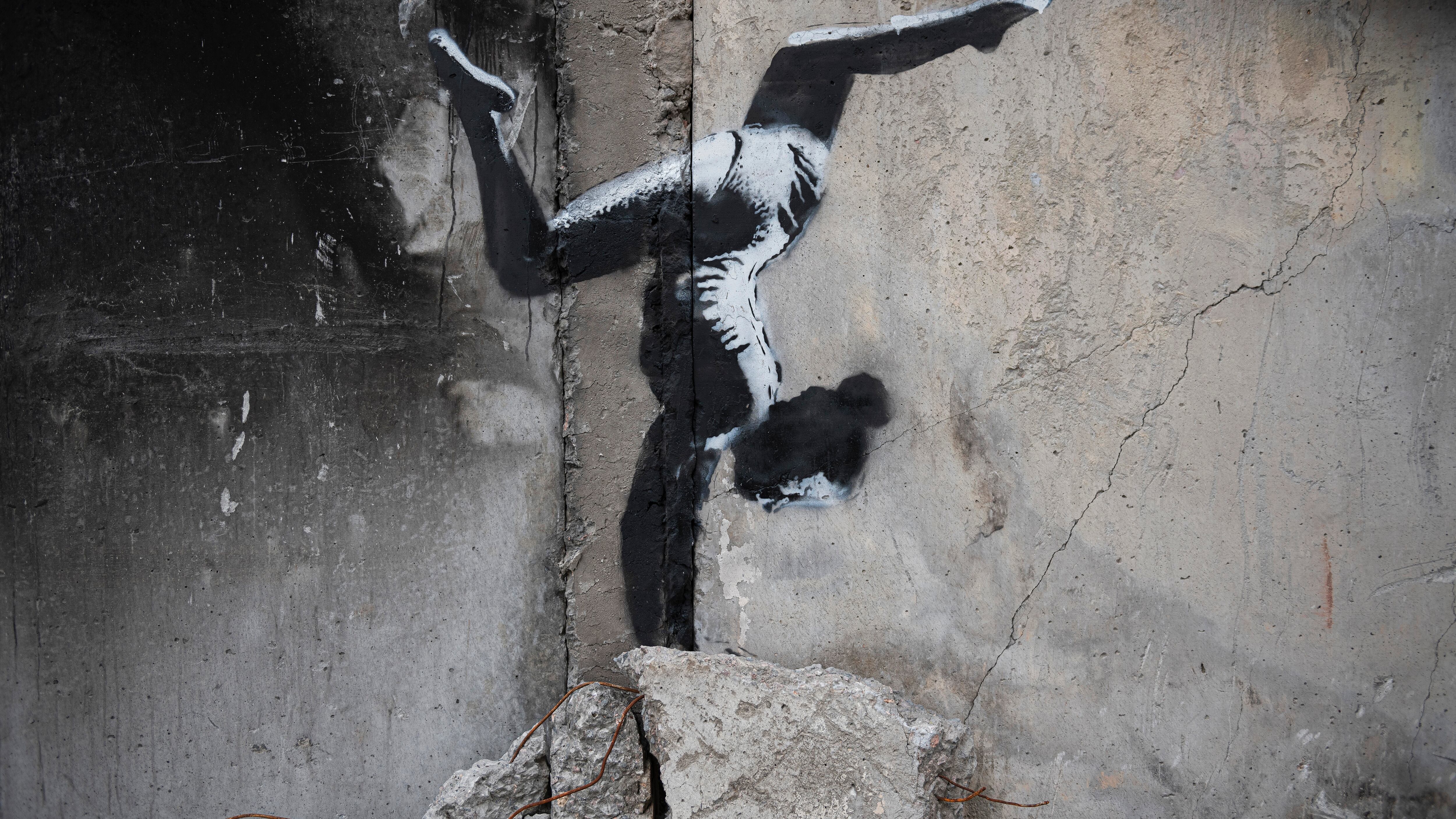 Banksy colocó fotos de la obra en su página en Instagram.