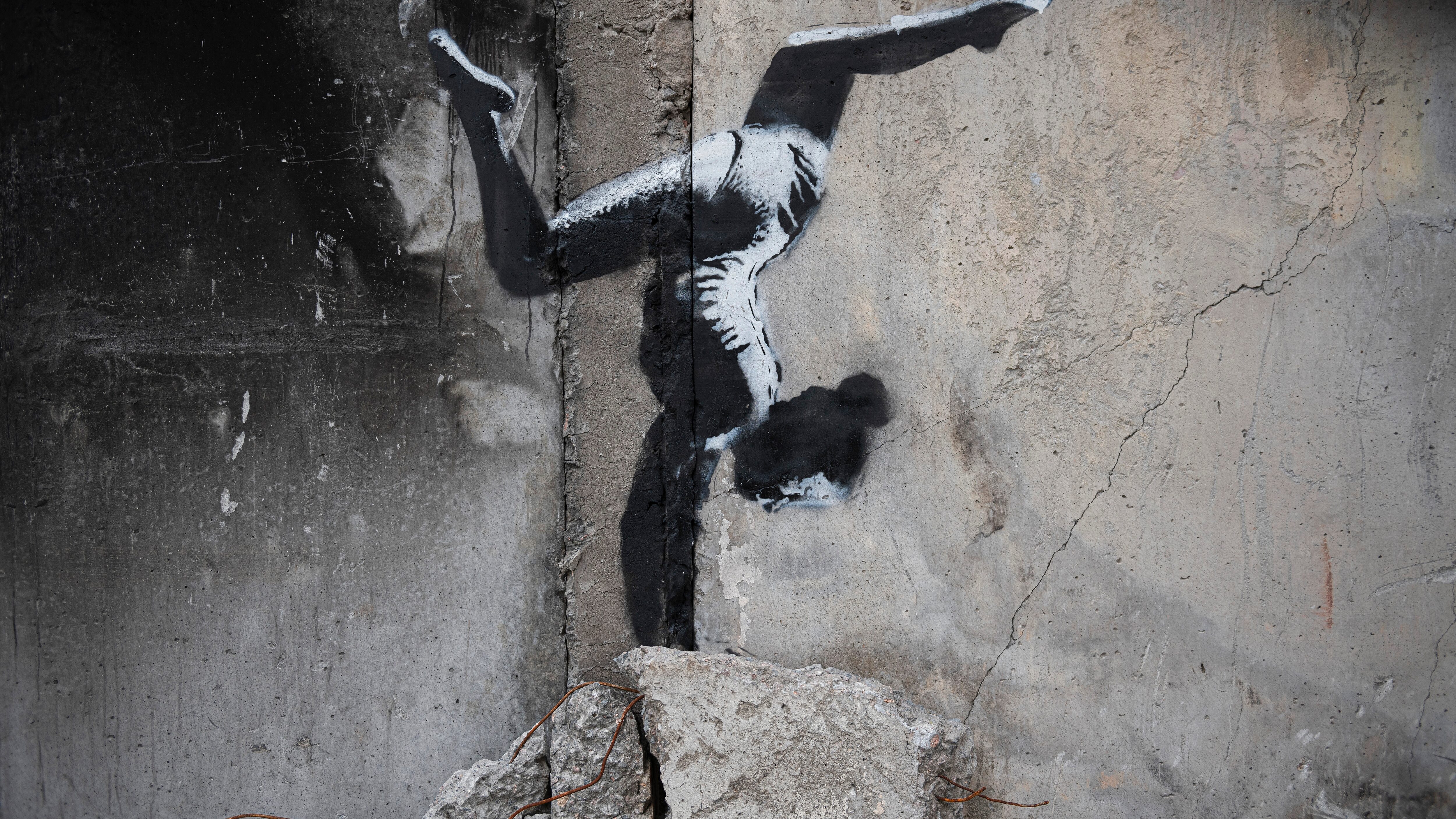 Banksy colocó fotos de la obra en su página en Instagram.