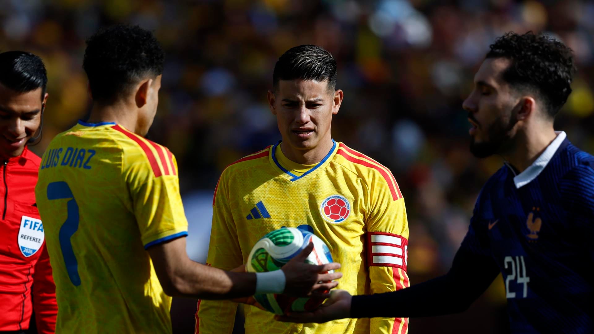 James Rodríguez, capitán de la selección colombiana de fútbol.