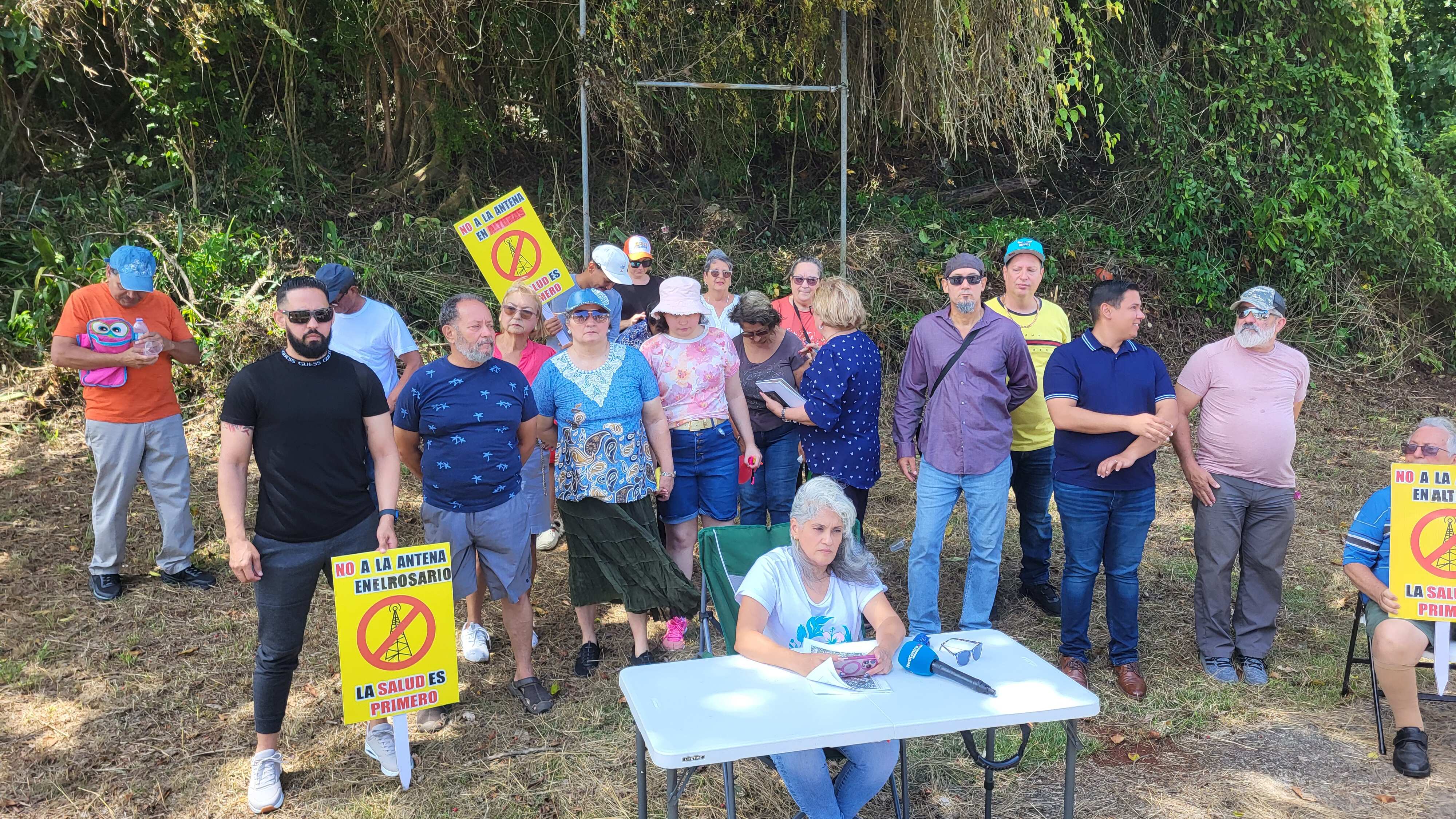 Residentes protestan