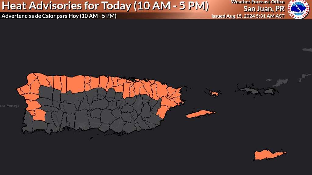 Advertencia de calor.