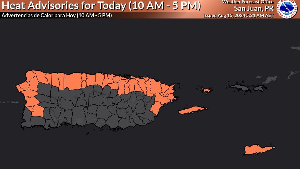 Advertencia de calor.