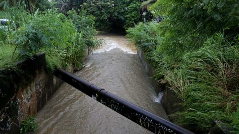 La falta de limpieza ayudó a obstruir los canales, provocando que las casas se inundaran.
Foto por Ricardo Arduengo | Centro de Periodismo Investigativo