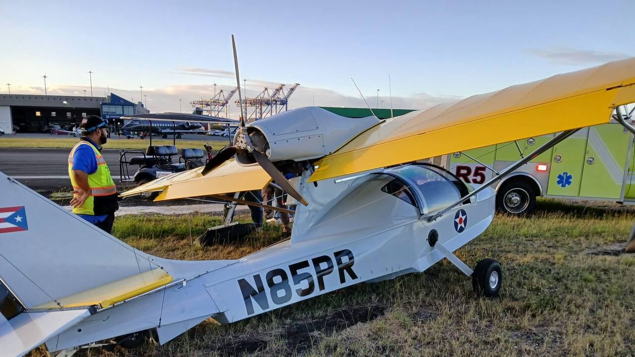 Accidente aéreo en Isla Grande.