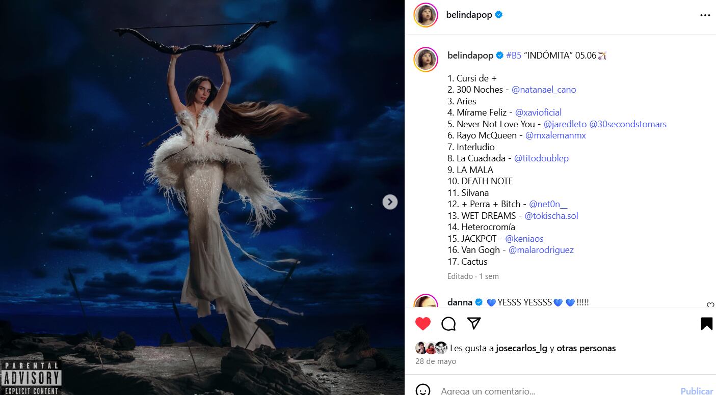 Belinda celebra el lanzamiento de su nuevo álbum