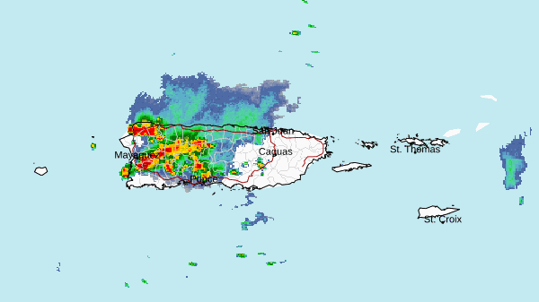 Fuerte tormenta afecta municipios del oeste de Puerto Rico