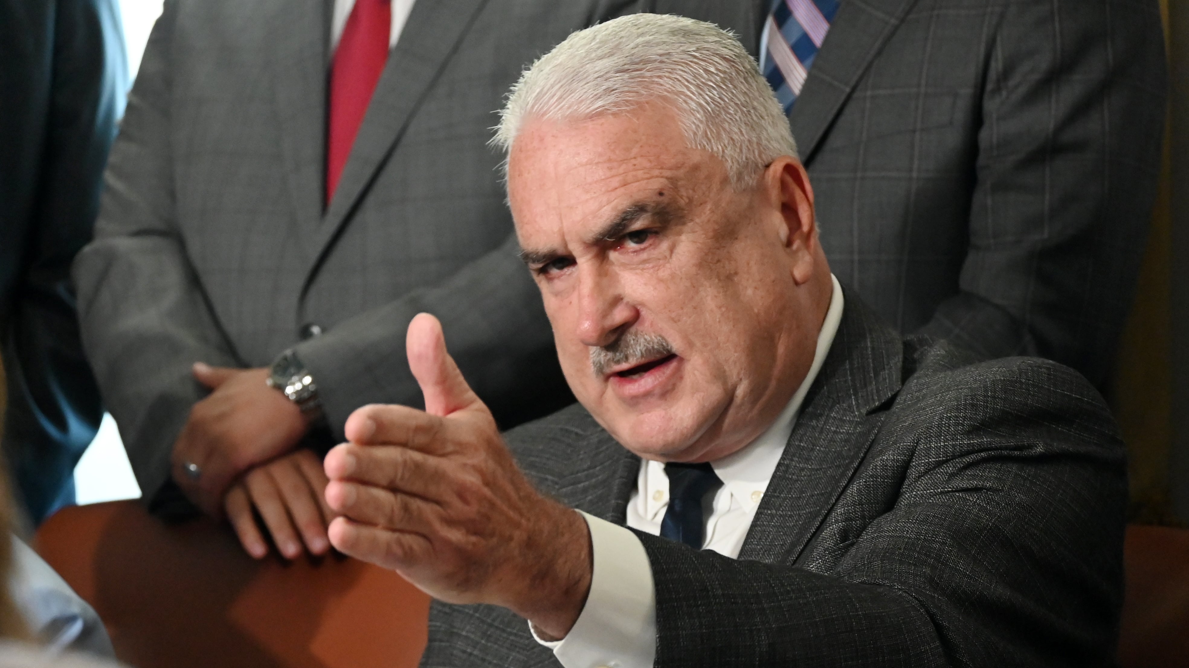 El presidente del Senado, Thomas Rivera Schatz, presenta la agenda del Senado para este semestre