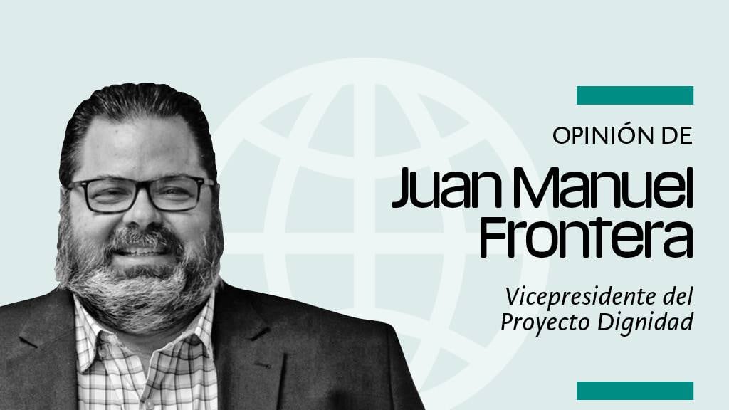 Portada de la columna de Juan Manuel Frontera Suau, con su rostro y cargo en el partido Proyecto Dignidad.