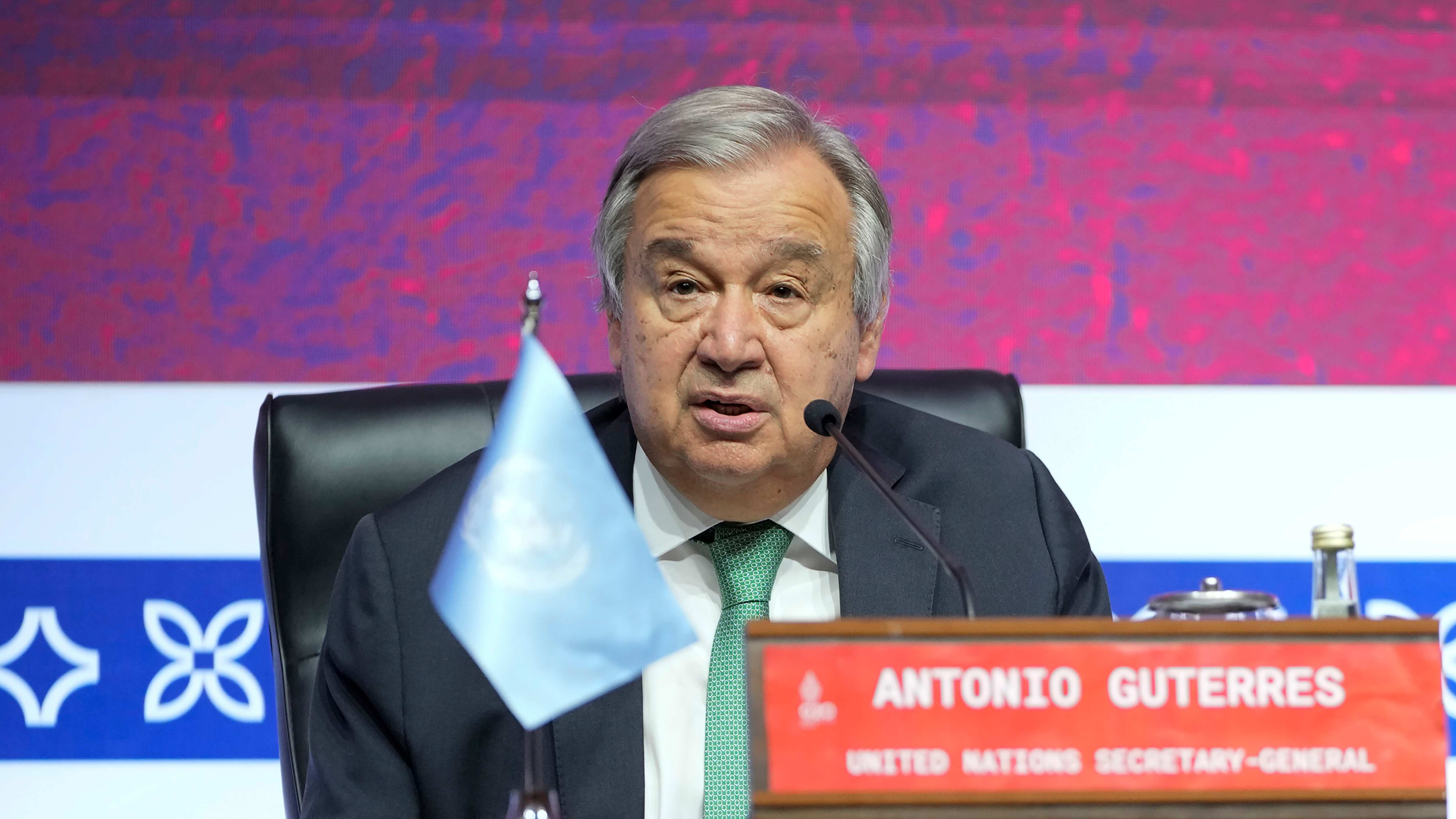 "Nunca hay excusa para los actos de terrorismo y menos en un lugar de culto" secretario general de la ONU