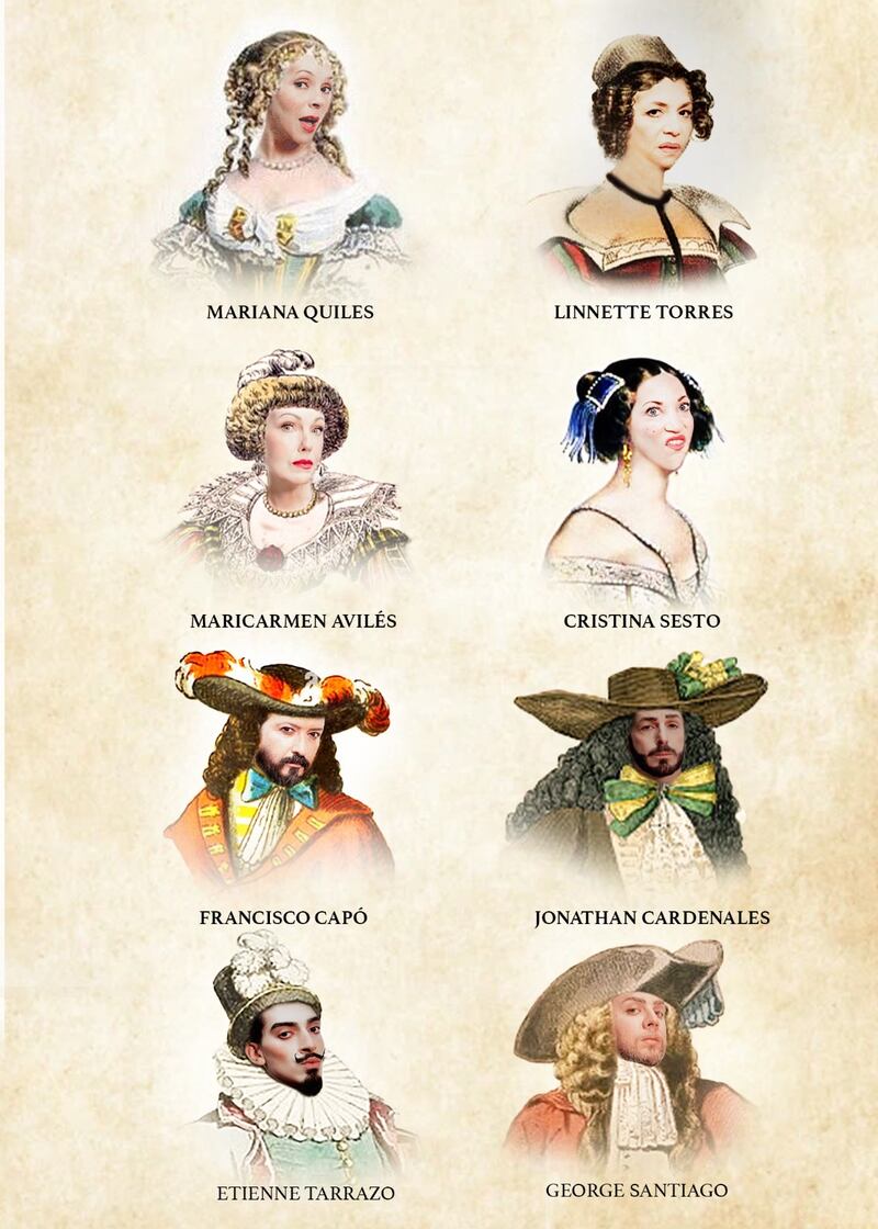 Personajes de “El Enfermo Imaginario de Molière”.