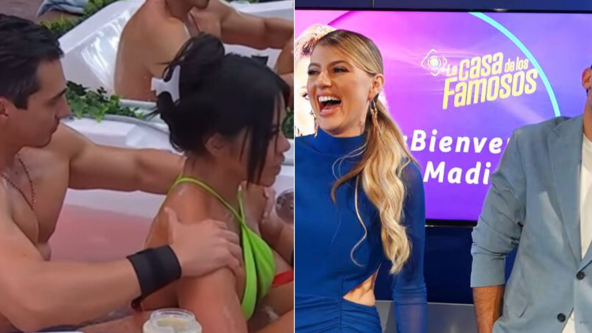 Maripily y Rodrigo Romeh en LCDLF 4 (izquierda) y Madison y "Pepe" tras su salida de LCDLF 3.