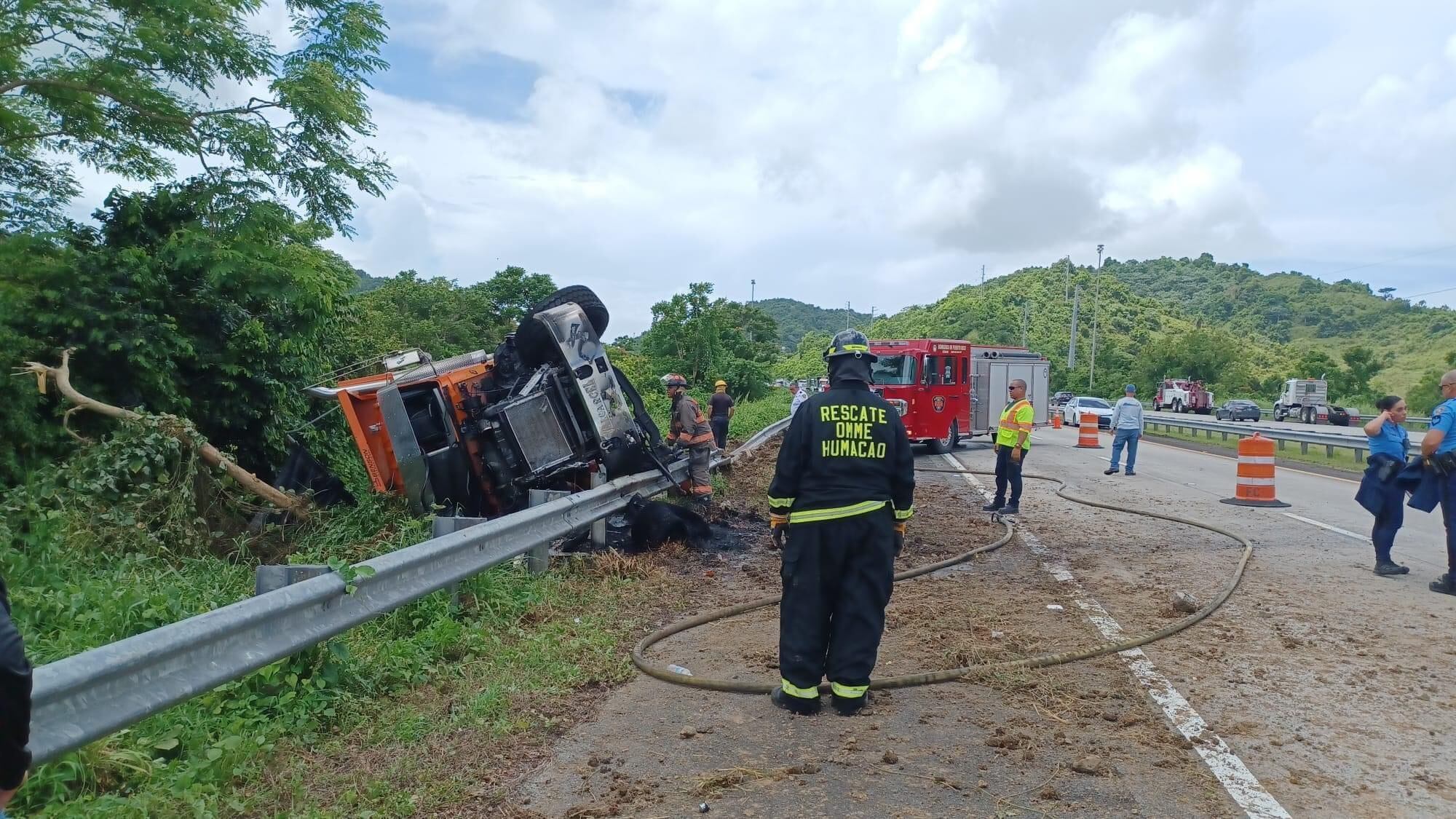 Accidente de Humacao hacia Naguabo.