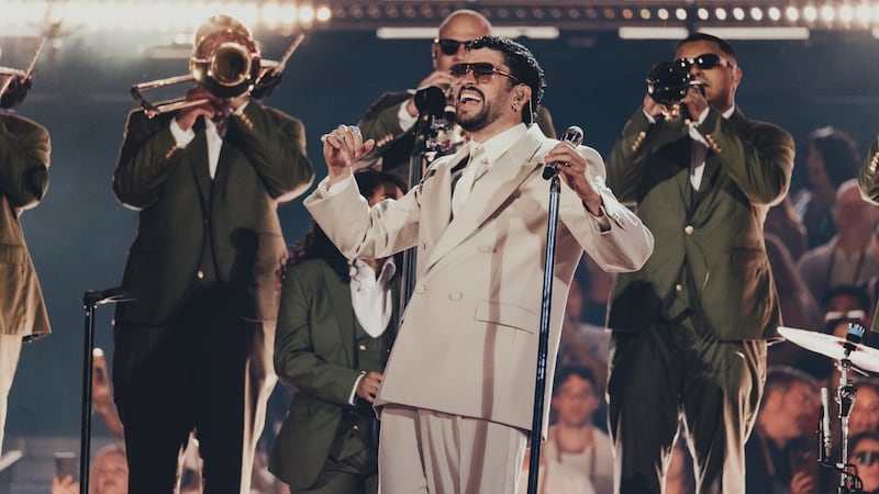 Bad Bunny primera noche de concierto en Medellín 2026.