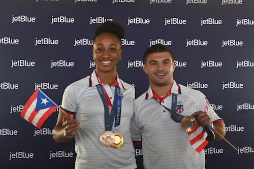 Jasmine Camacho-Quinn y Sebastián Rivera orgullosos de representar a Puerto Rico en Olimpiadas de París 2024