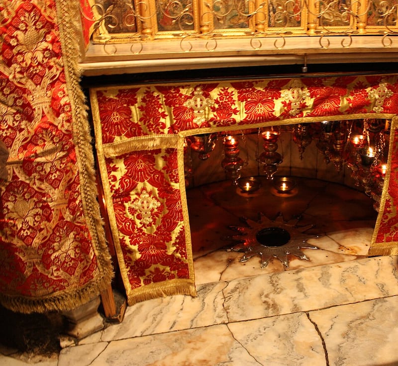 La Basílica de la Natividad es uno de los templos cristianos en uso más antiguos. Según la tradición cristiana, fue construida sobre la cueva donde nació Jesús de Nazaret. Foto: Wikipedia.