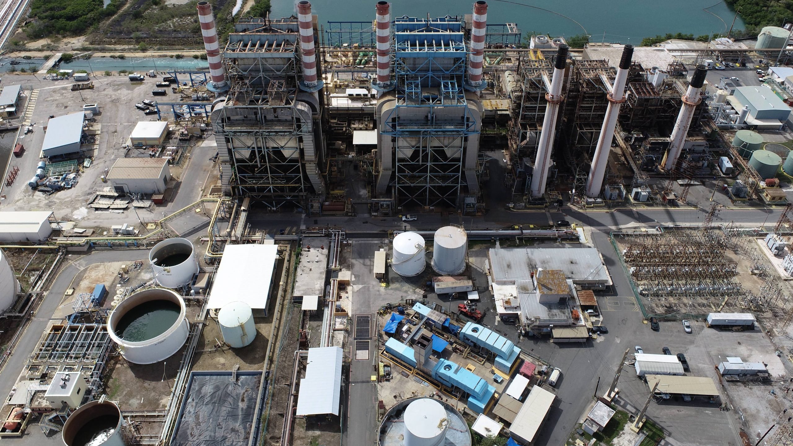 La Central Costa Sur, una de las plantas generatrices de Puerto Rico.