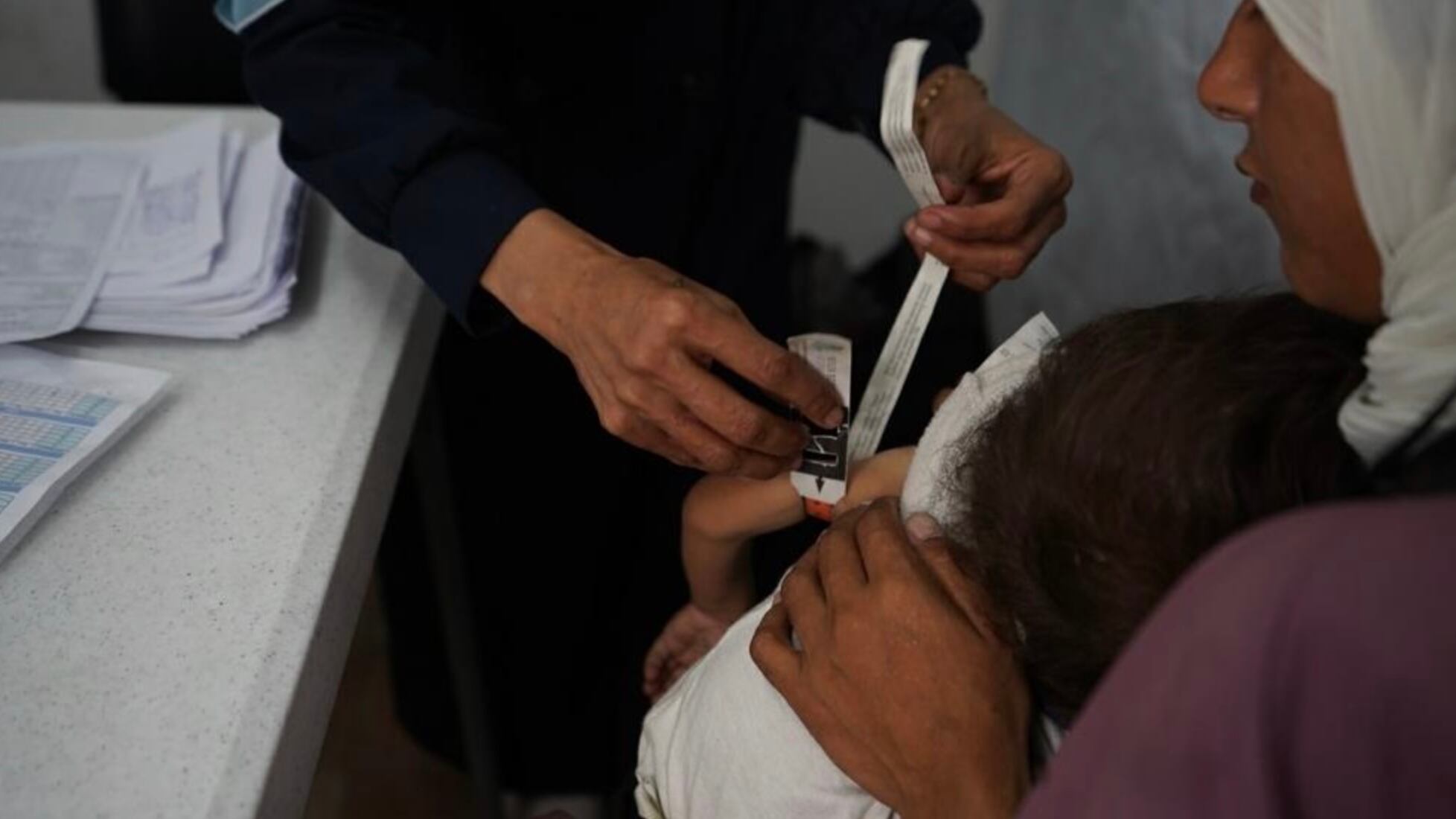 Niños mueren de hambre en Gaza.