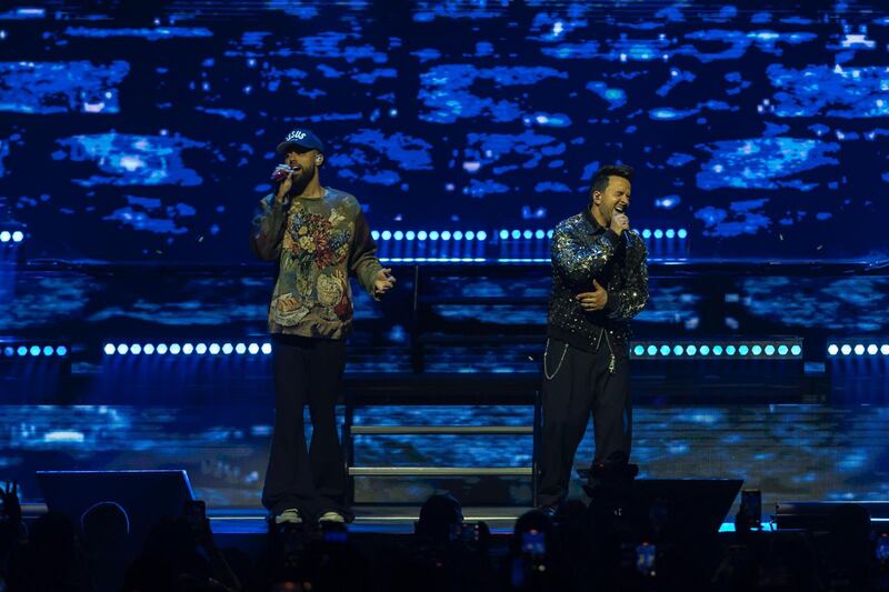 Concierto de Luis Fonsi en el Coliseo de Puerto Rico.