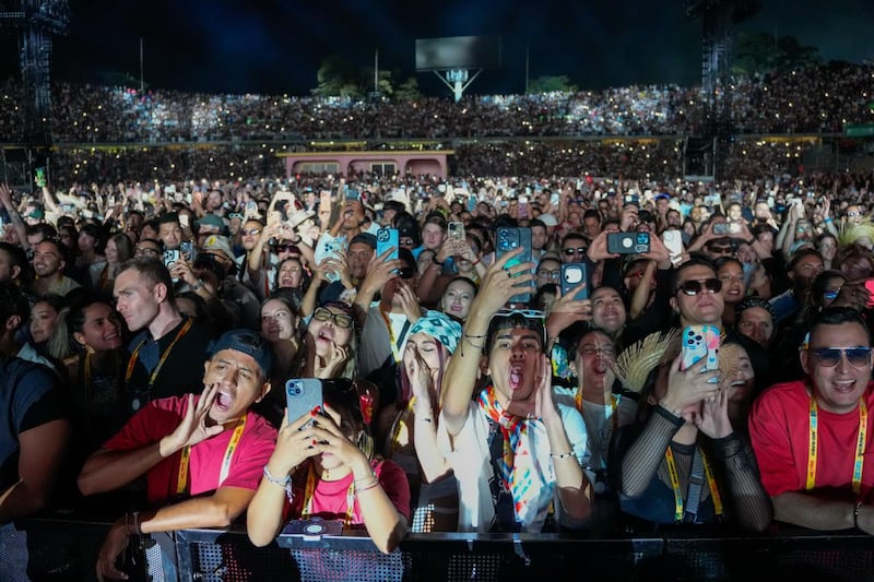 Bad Bunny en concierto en Colombia