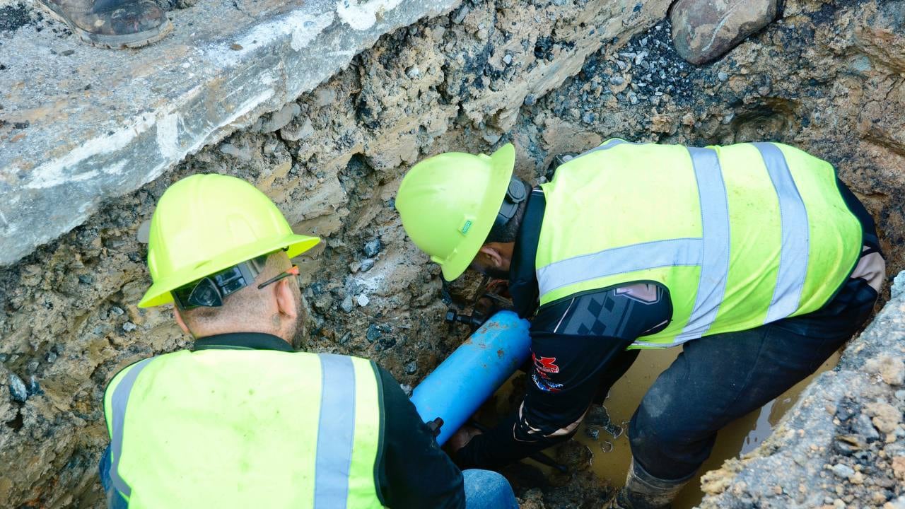 La avería afectó a sectores que se suplen de la planta Sergio Cuevas,