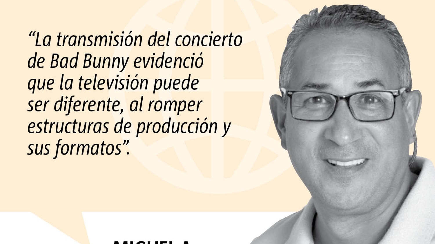 Columna de opinión de Miguel A. Rosa sobre la transmisión en televisión del concierto de Bad Bunny.