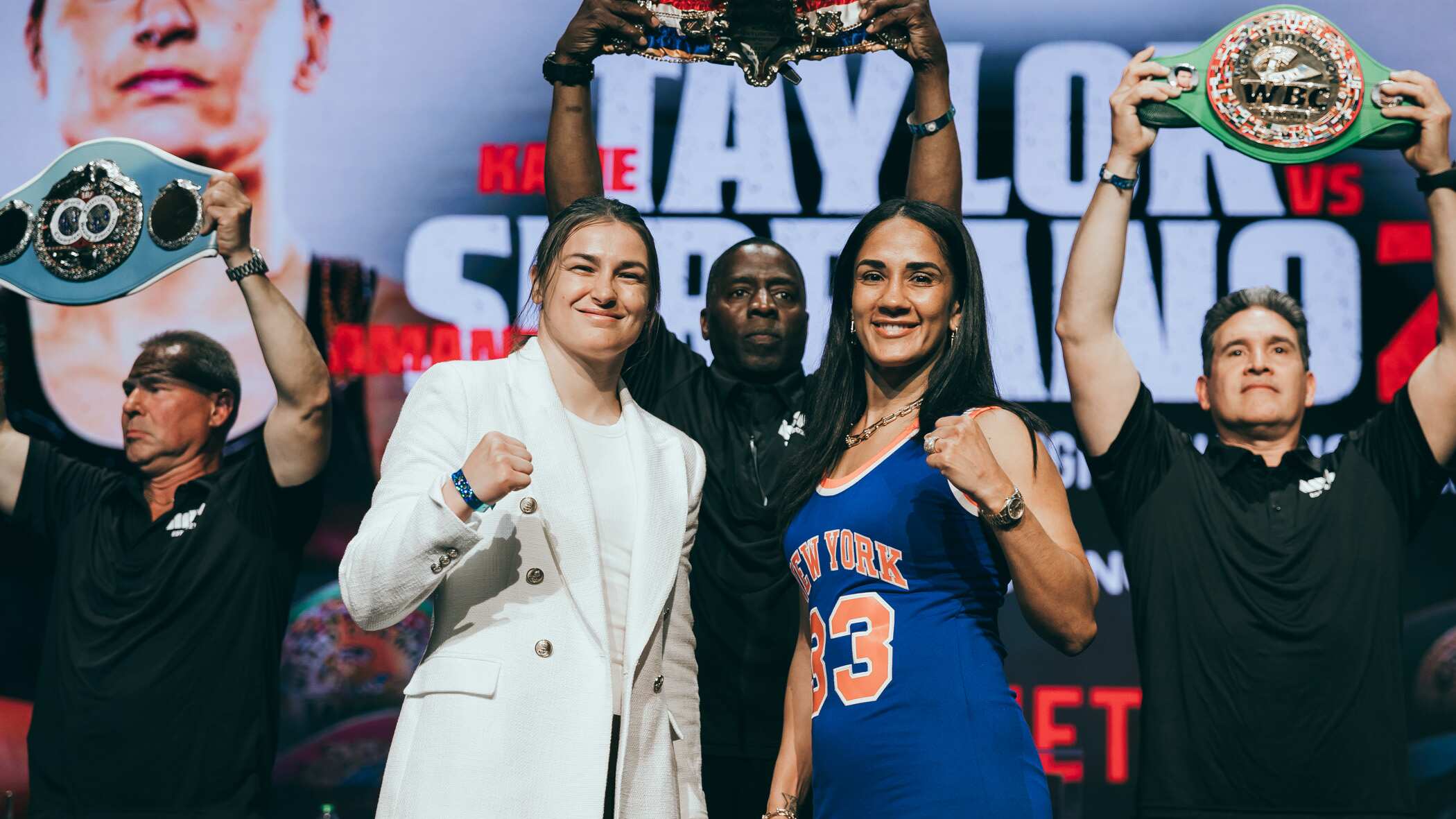 Amanda Serrano y Katie Taylor