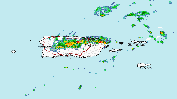 Inundaciones urbanas afectan múltiples municipios por lluvias intensas en la noche