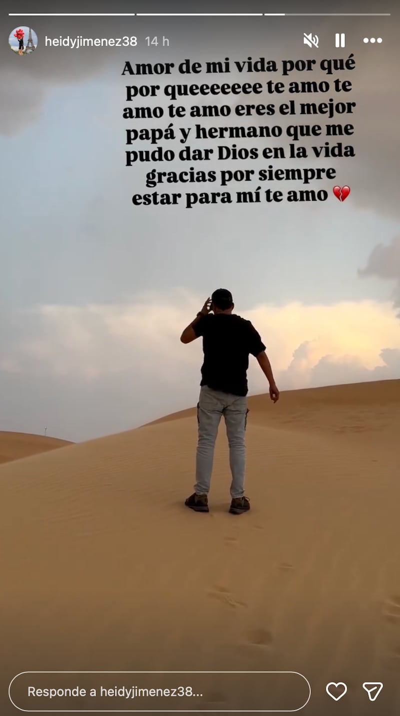 Hermana de Yeison Jiménez se despidió en su Instagram