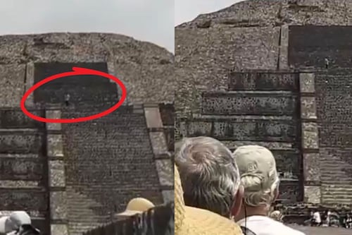 Video: Balacera en Pirámide de la Luna desata pánico en Teotihuacán; hay muertos y un abatido