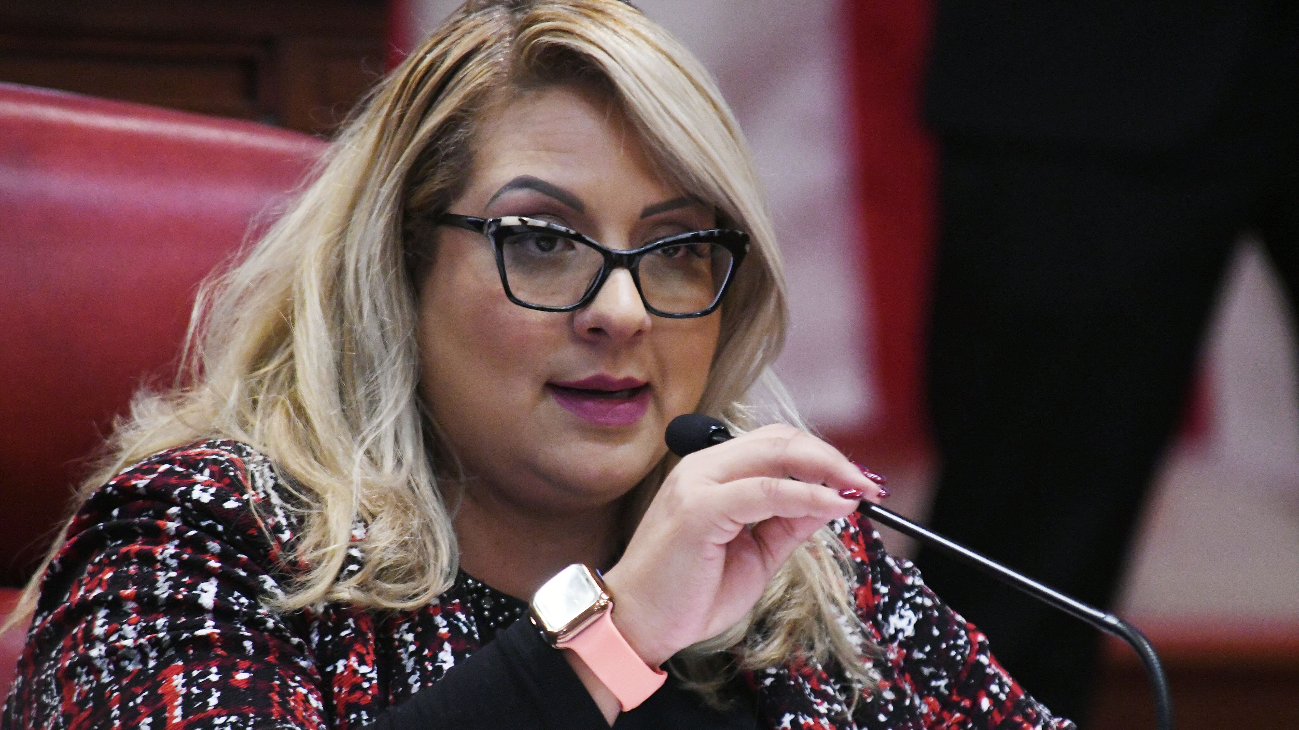 La senadora Roxanna Soto Aguilú del PNP