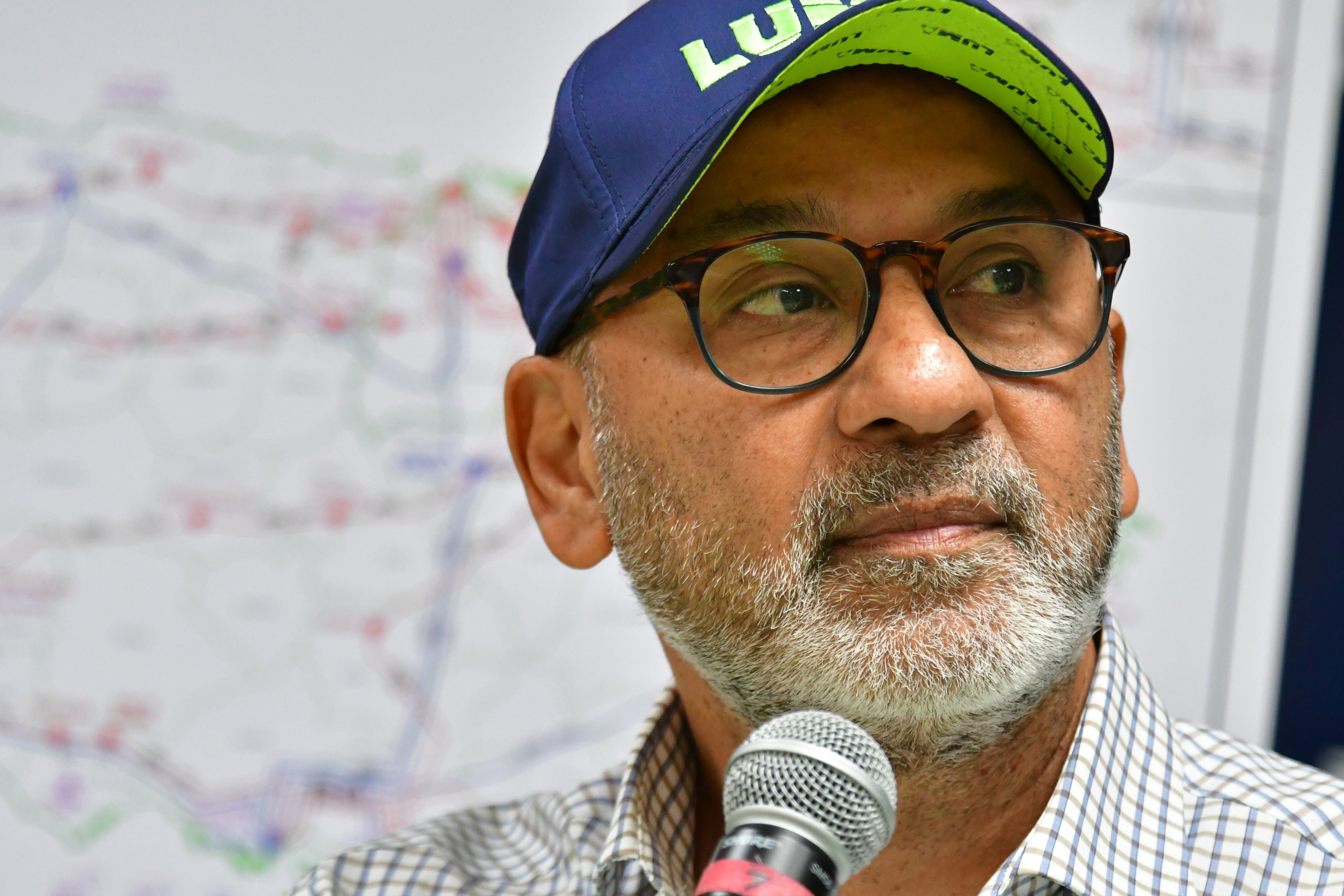 Juan Saca, CEO de Luma. Conferencia de prensa de Luma Energy, sobre la recuperación del sistema eléctrico, después del paso de la Tormenta Ernesto. Sede LUMA. Santurce Metro PR 16 de agosto de 2021