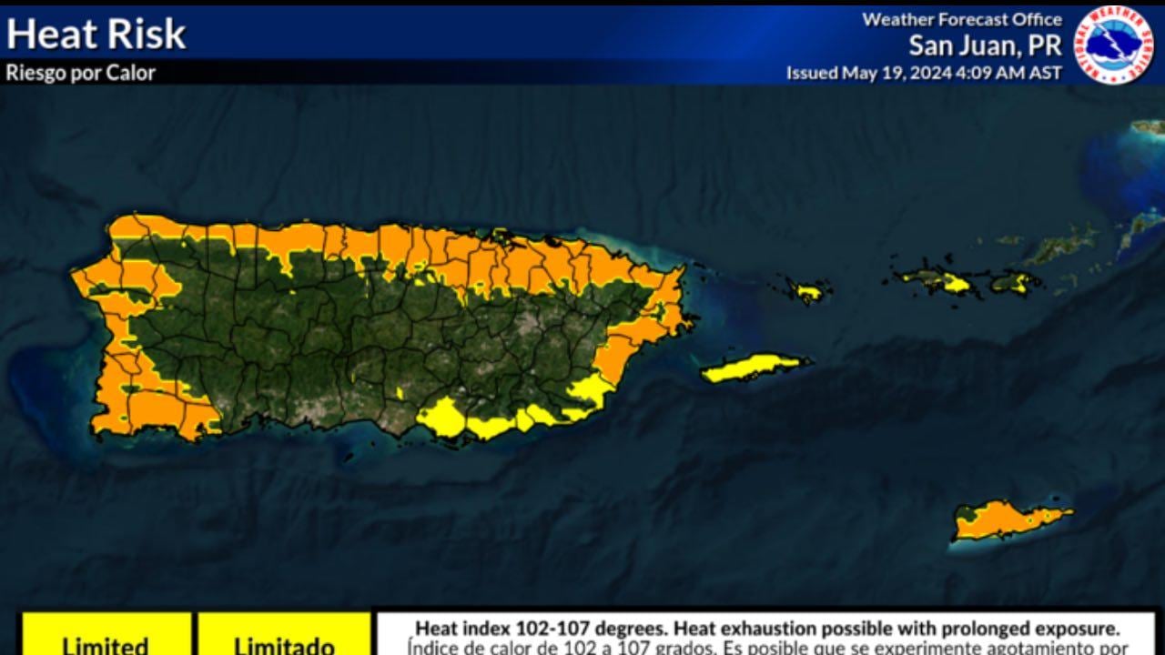 Riesgo de calor.