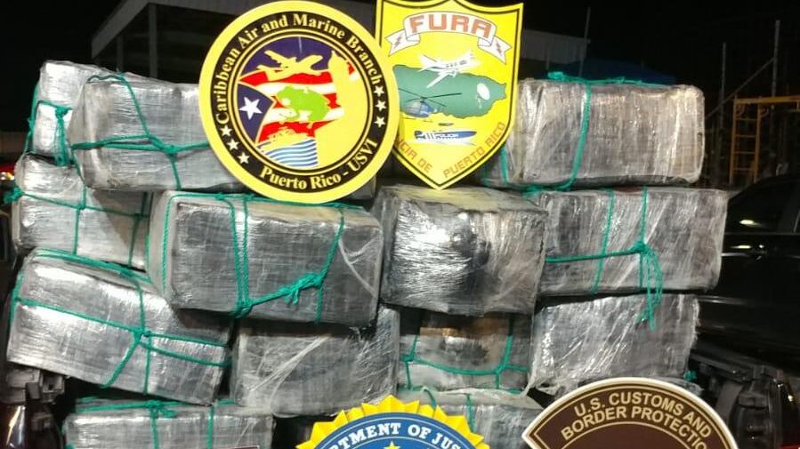 Incautan 40 fardos de cocaína al sur de la isla de Vieques.